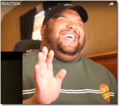 Dante cracking up during his reaction to Boyfriend by Social House featuring Ariana (2 Aug 2019)