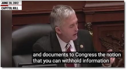 Trey Gowdy speaks on Capitol Hill about how wrong it is for the White House to withhold documents and information from Congress (video reposted 9 Oct 2019)