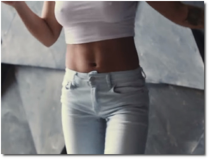 Nice smallish boobies on this chick wearing jeans and a snug white crop-top (Burn remix ft Elly Ray, posted 25 Aug 2018)