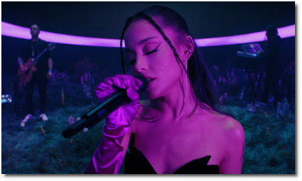 An intimate encounter of the best kind with Ariana at t=1:34 during Vevo live performance of pov (21 June 2021)