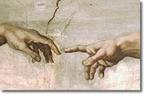 Michelangelo's Creation of Adam, Sistine Chapel, 1512